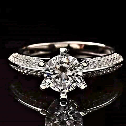 Solitaire "Six Points of Fire" A Source of Light for Your Hand 