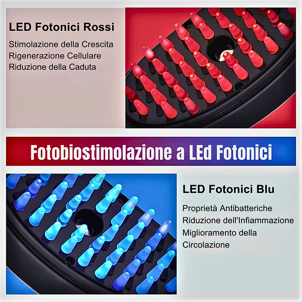 Spazzola per Fotobiostimolazione 3 in 1