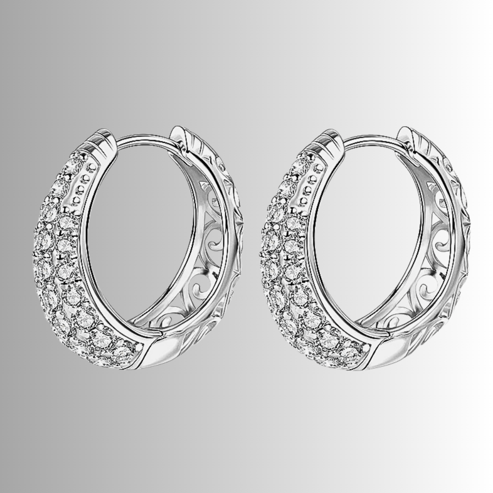 Orecchini a Goccia con Pavè di Moissaniti per ct 1,50