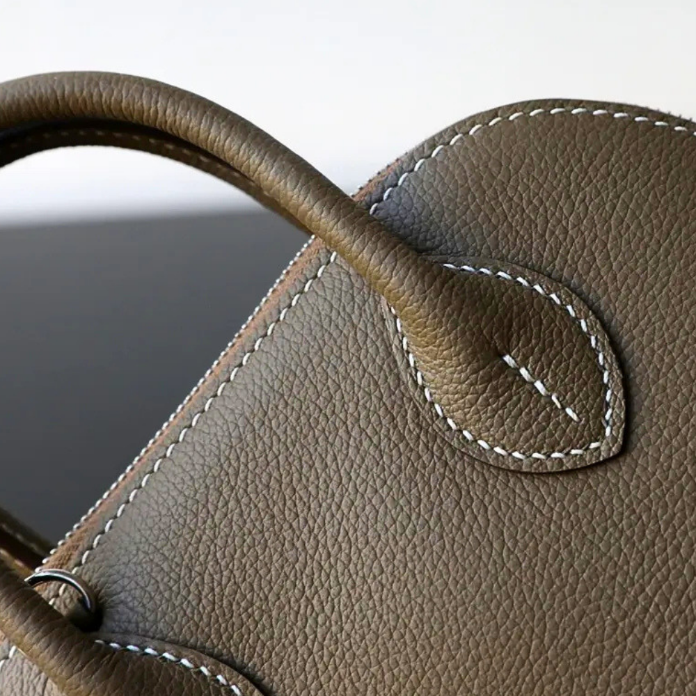 Borsa in Fiore di Pelle Goffrata
