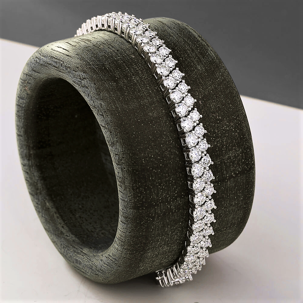 Bracciale a 2 File sfalsate di Moissaniti