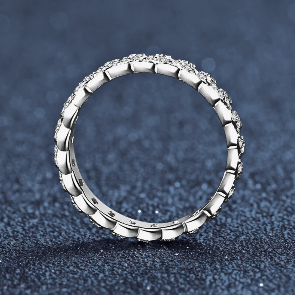 Fedina a maglie rigide con Moissaniti