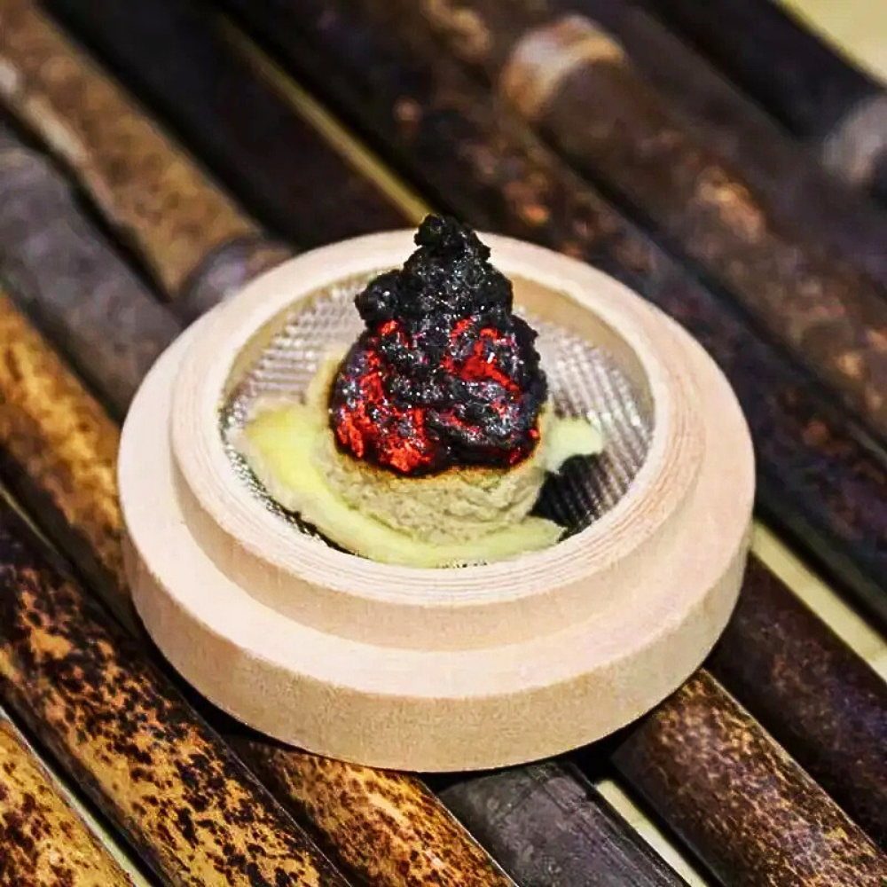 Moxa Pura di Foglie Assenzio Selvatico e Artemisia con Bruciatore