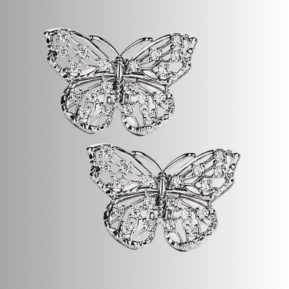 Orecchini a Farfalla con Moissaniti per ct 0,68