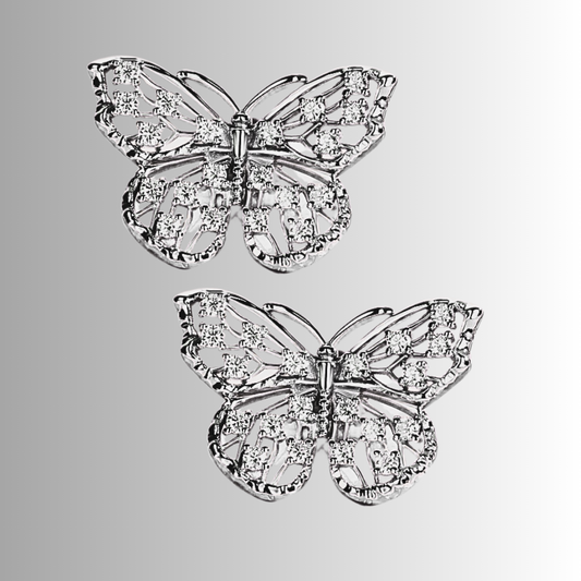 Orecchini a Farfalla con Moissaniti per ct 0,68