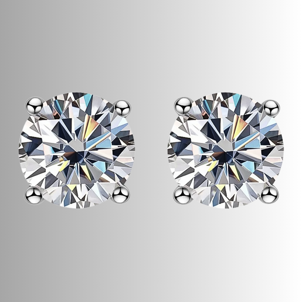 Orecchini Punto Luce con Moissaniti