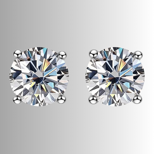 Orecchini Punto Luce con Moissaniti