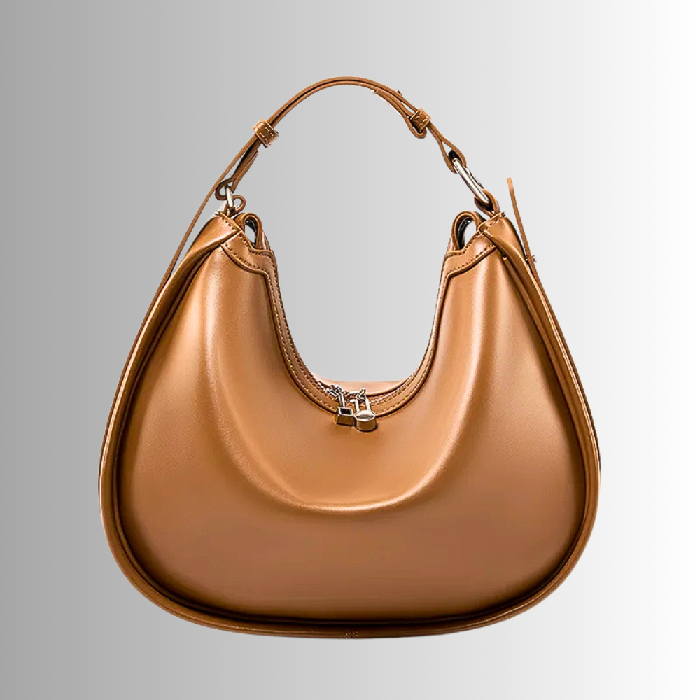 Borsa Hobo in Vera Pelle di Vitellino