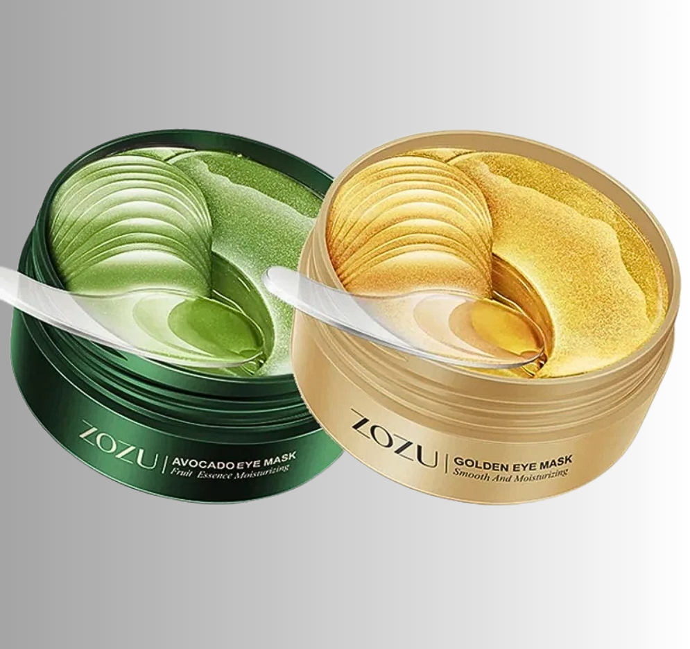Maschere per Occhi alla Centella con Estratto di Avocado o Oro Puro