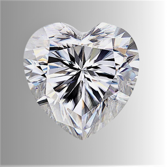 Moissanite D Color VVS1 Taglio Cuore Certificata