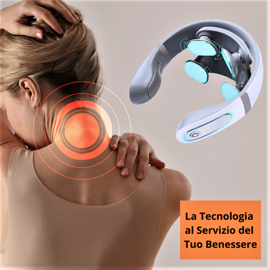 Masajeador de cuello electrónico inalámbrico Shiatsu 4D