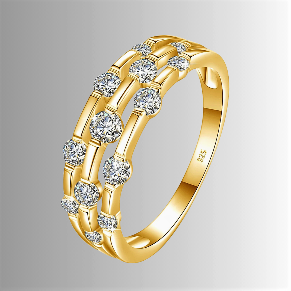 Fascetta a Canna di Bamboo con Moissaniti D Color