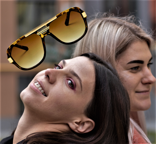 Gafas de sol bicolor: diseño elegante y lujoso
