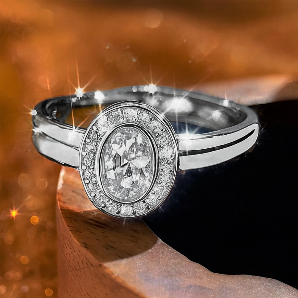 Fascia Ovale con Moissaniti D Color