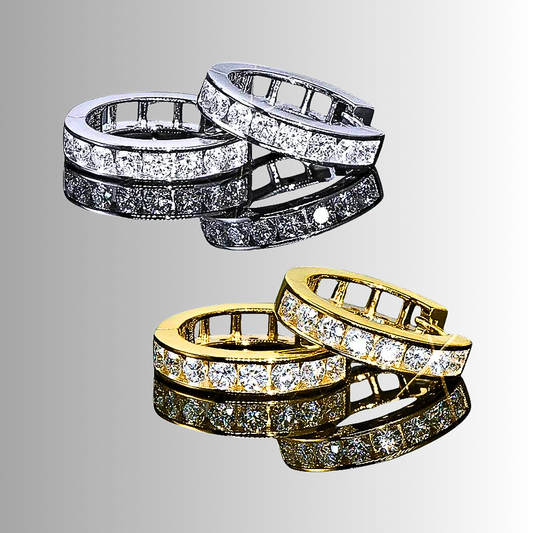 "Binario Brillante" Earrings: A Precious Source of Light for Your Face