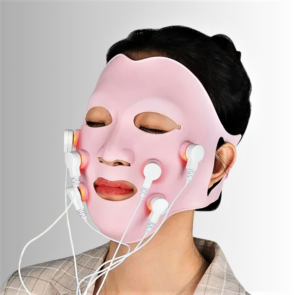 Maschera Massaggiante a Vibrazione e Led Fotonici Rossi