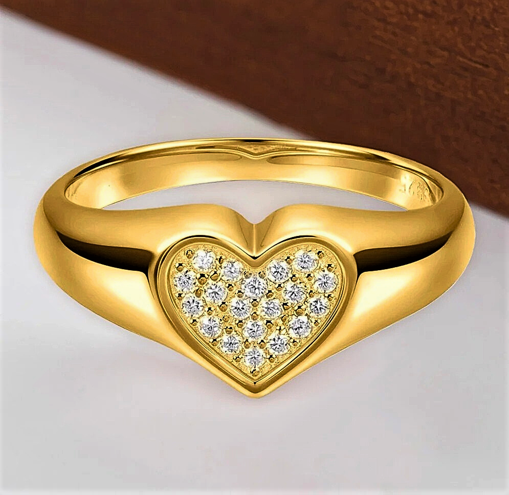 Fascetta a Cuore con Moissaniti Certificate