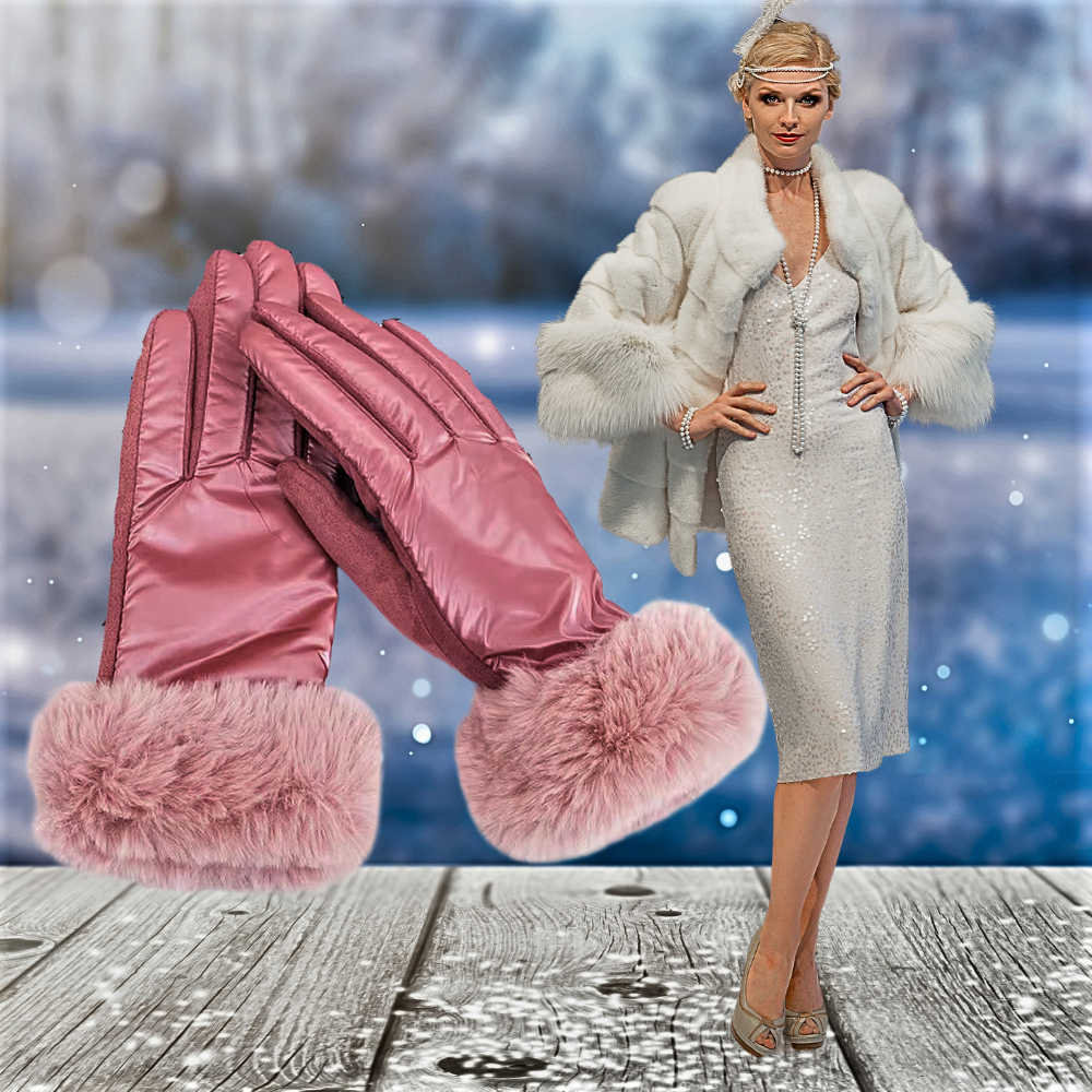 Guanti Touch Screen in Camoscio e Raso