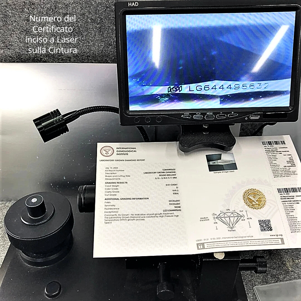 Diamanti Lab Grown Taglio Brillante da ct 1,00 a ct 5,00