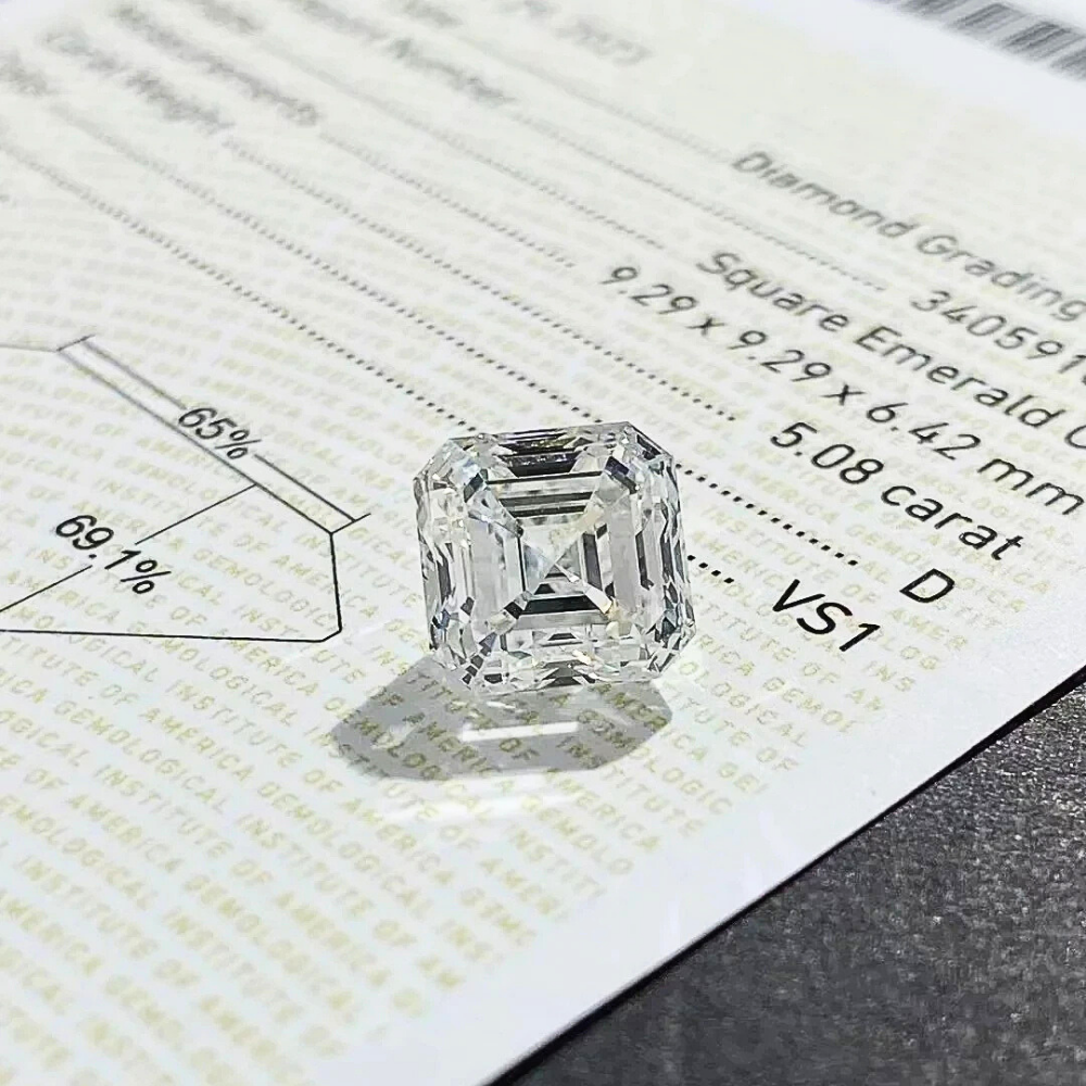 Diamanti Lab Grown Taglio Asscher da ct 1,00 a ct 5,00