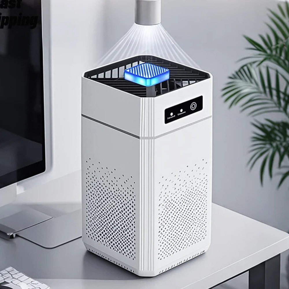 Mini Purificatore d’Aria a Ioni Negativi e Filtro HEPA H12