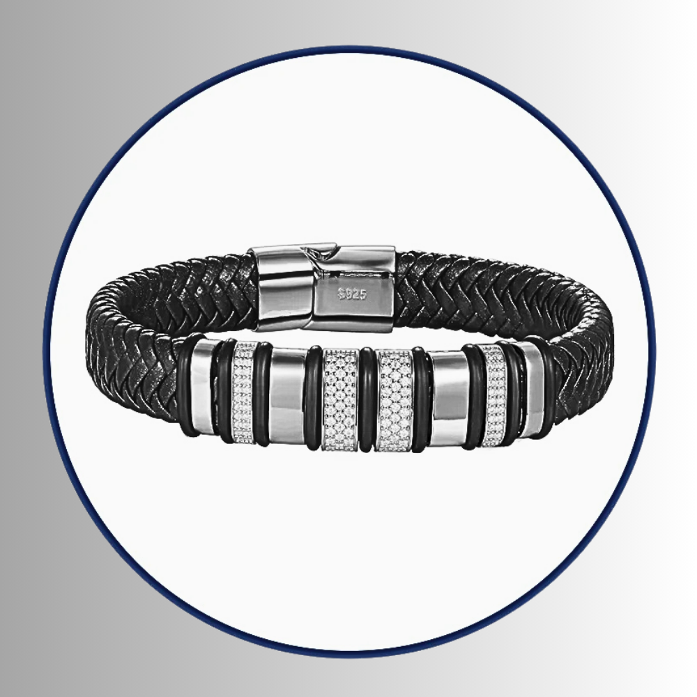 Bracciali in vera pelle con Moissaniti per ct 1,20