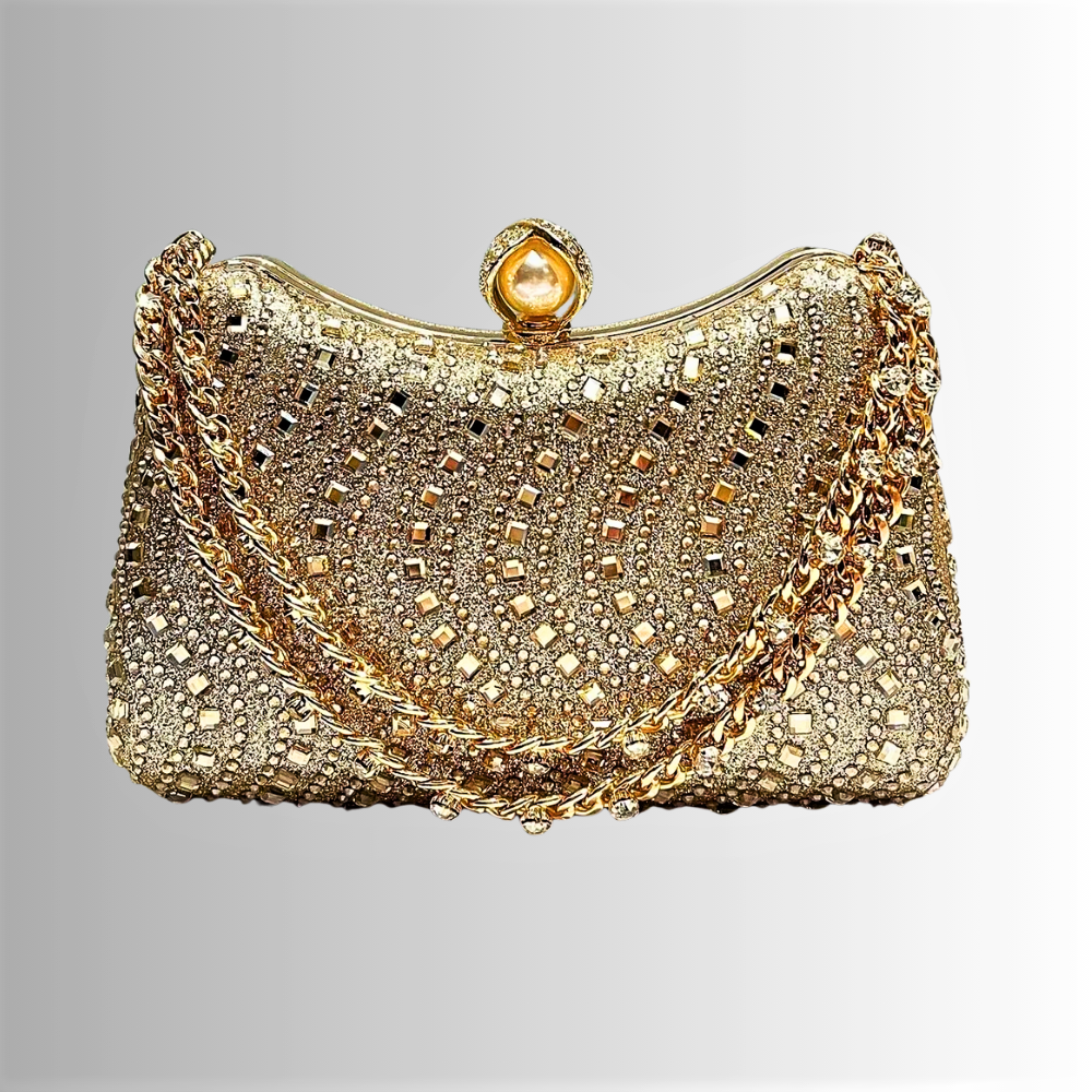 Borsetta da Sera "Dual Glam" con Cristalli e Strass
