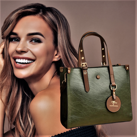 Bolso de piel de vacuno de 3 capas