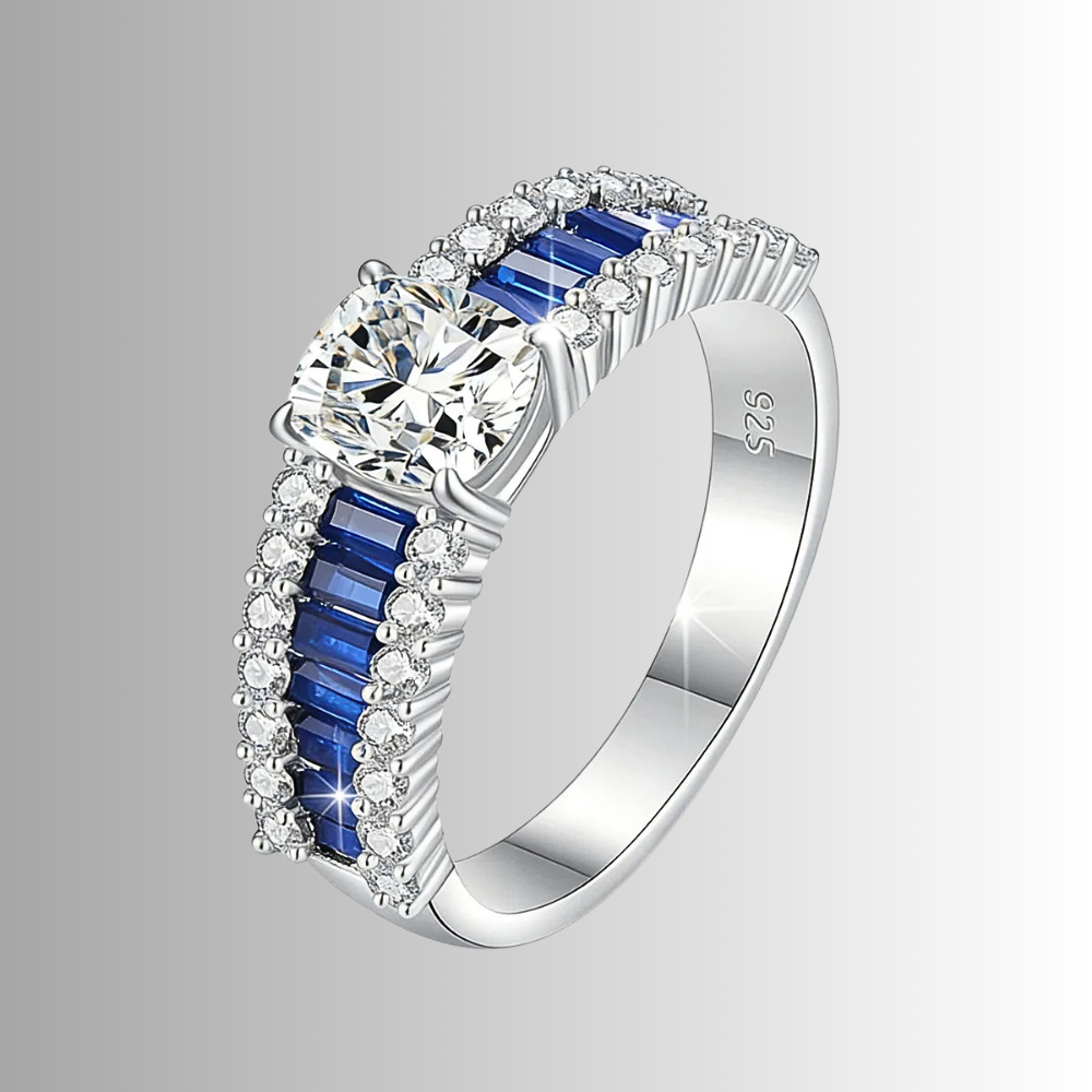 Fascetta con Moissanite Taglio Cuscino per ct 1.50