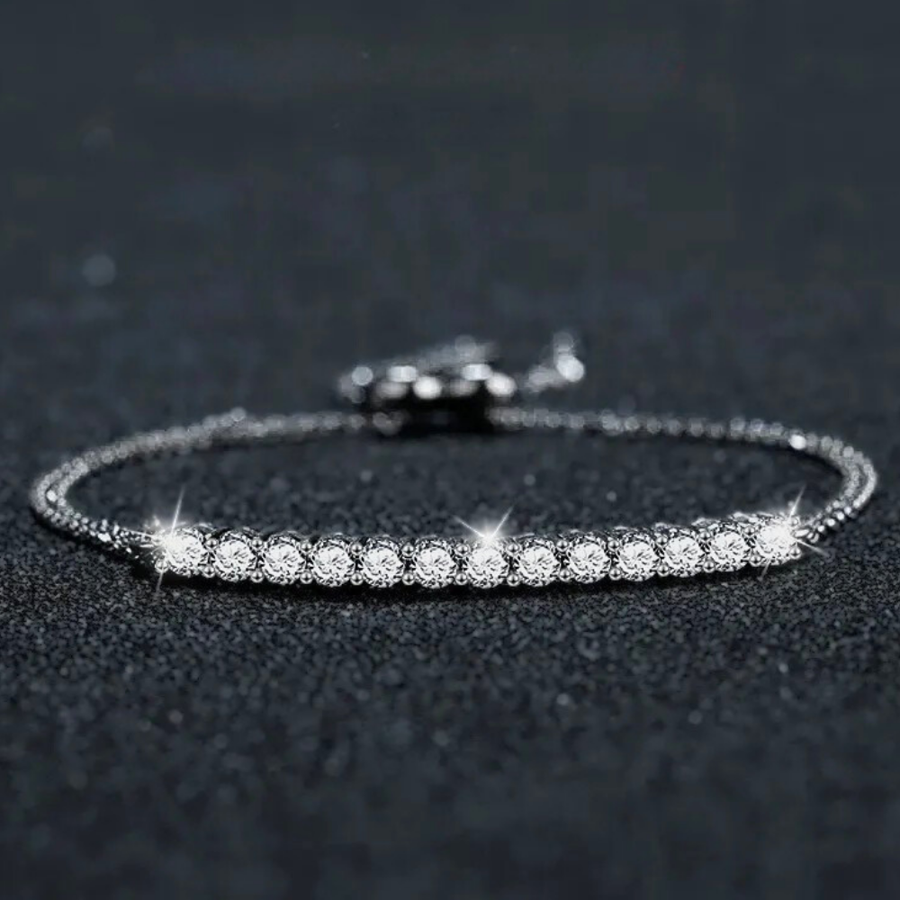 Bracciale a Maglie con Barretta di Moissaniti per ct 1,30