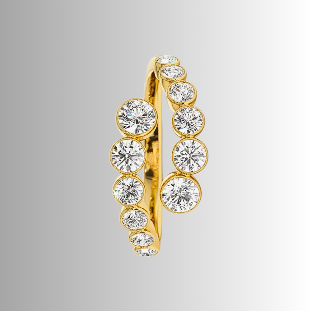 Anello Contrariè con Moissaniti  D Color per ct 1,56