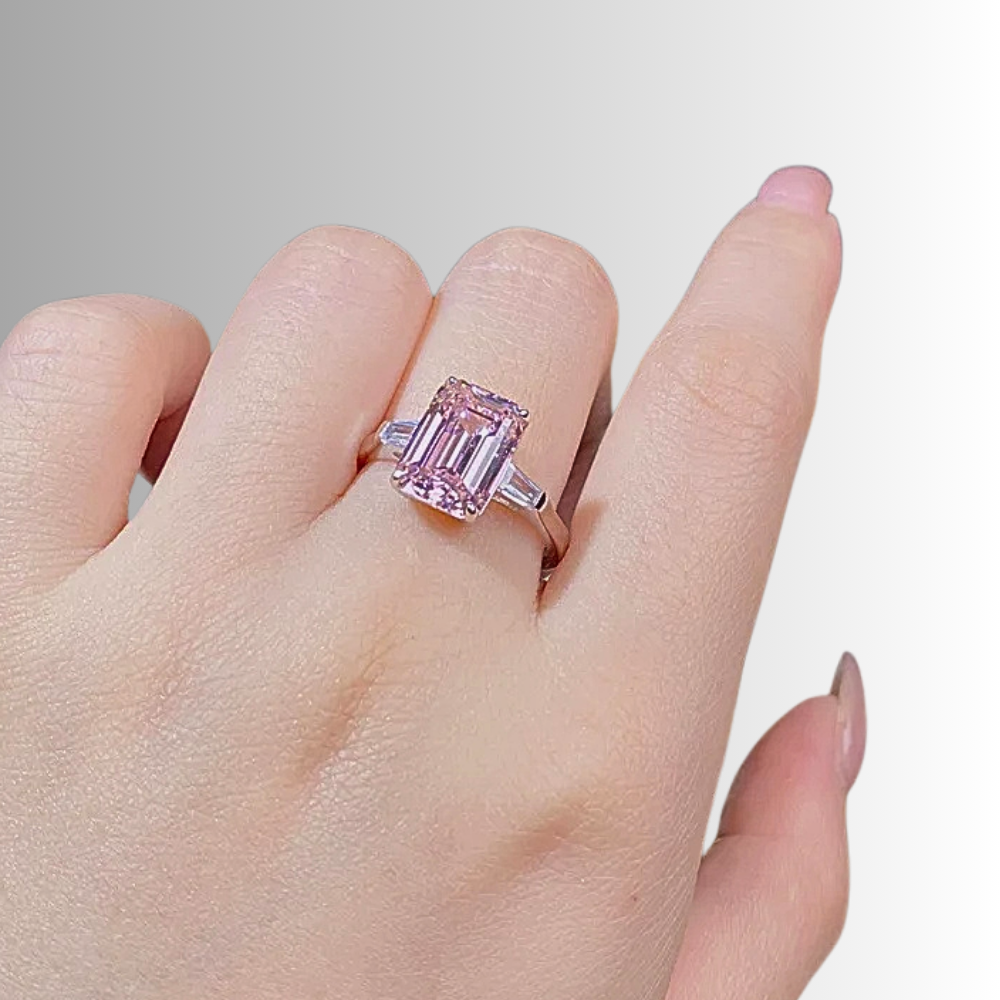Collezione di Anelli con Zaffiri Rosa creati in Laboratorio