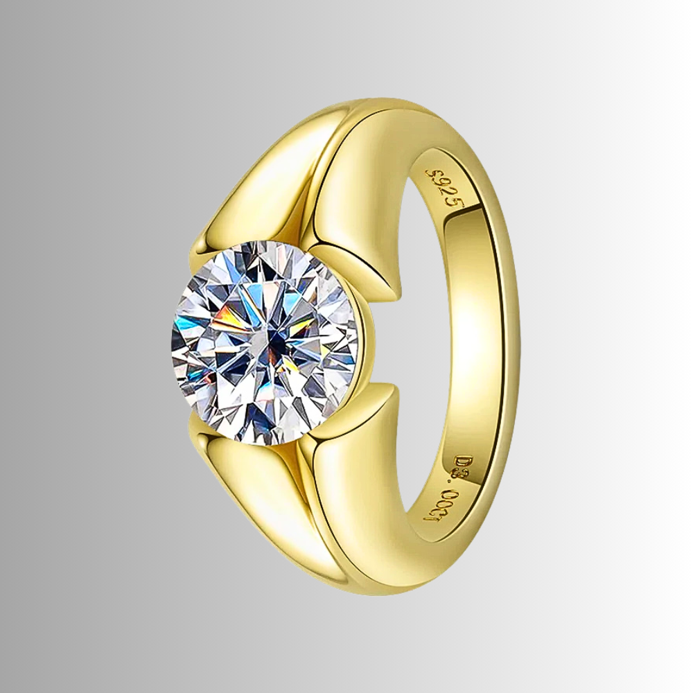 Solitario con Moissanite per ct 3,00
