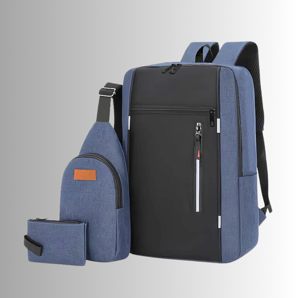 Set abbinato di Zaino, Marsupio e Pochette