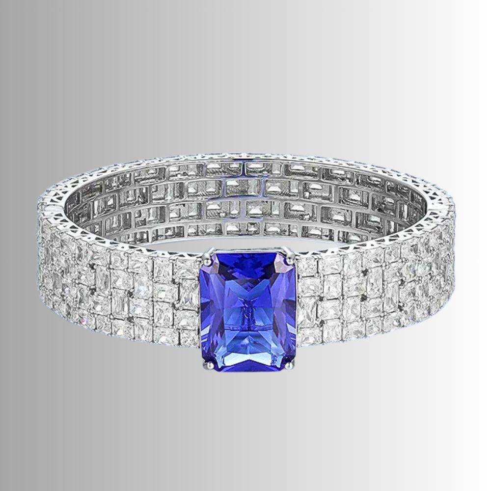 Bracciale Rigido a Fascia con Gemme Premium