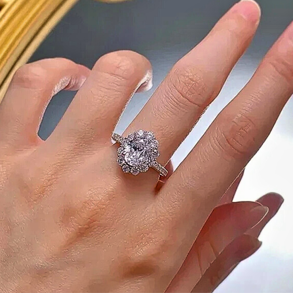 Anello con Moissaniti per tot ct 3,00