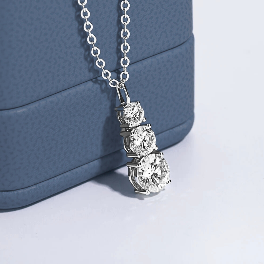 Collana Trilogy con Moissaniti per ct 1,80