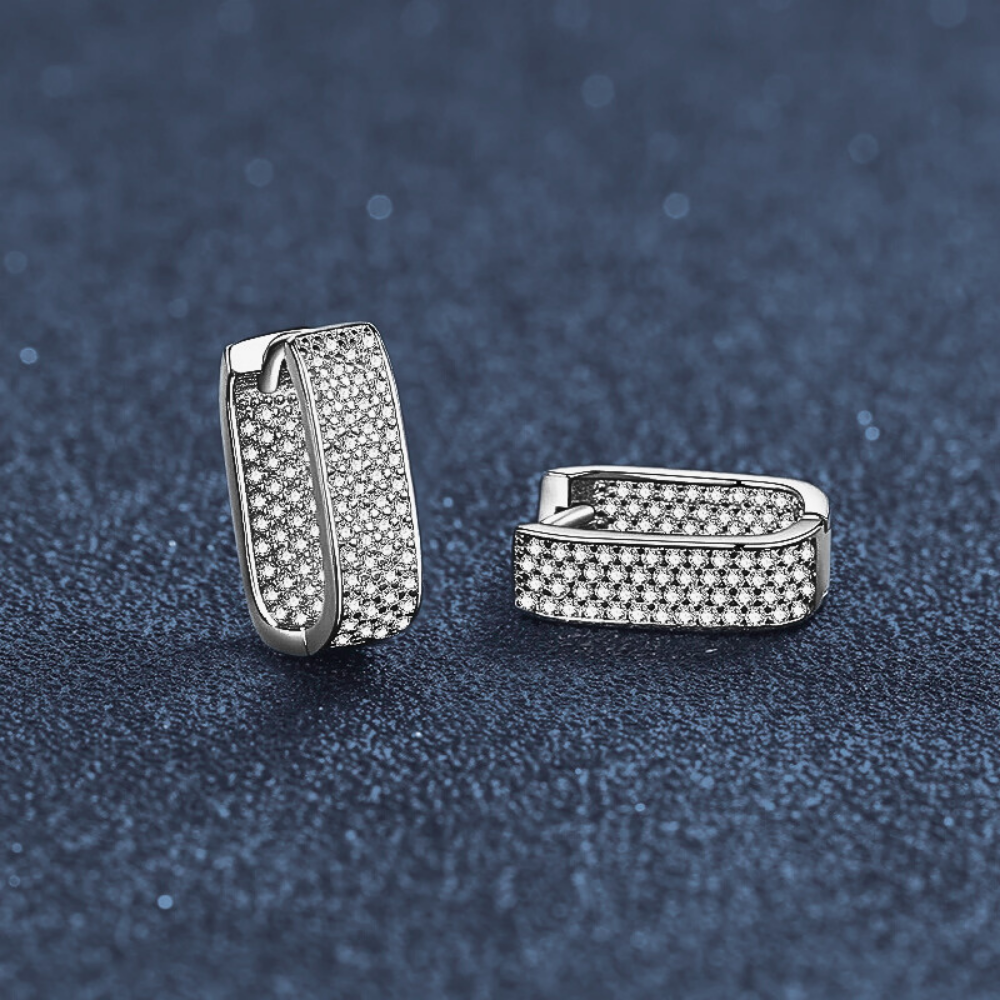 Orecchini con Pavè di Moissaniti per ct 0,92