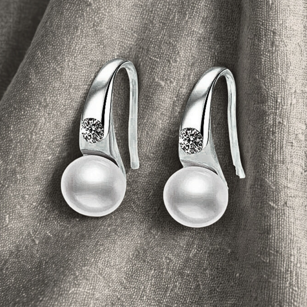 Orecchini di Design con Moissaniti e Perle Naturali