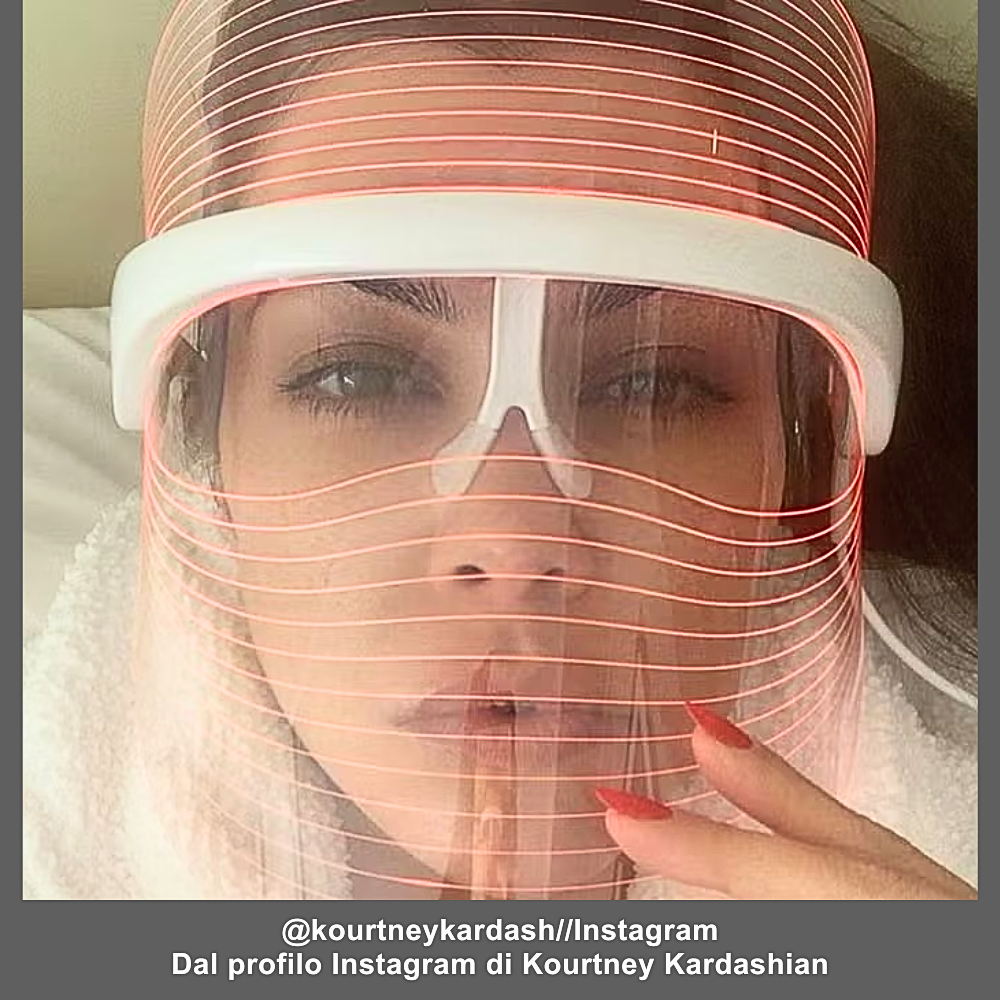 Maschera a 7 LED Fotonici da Viaggio