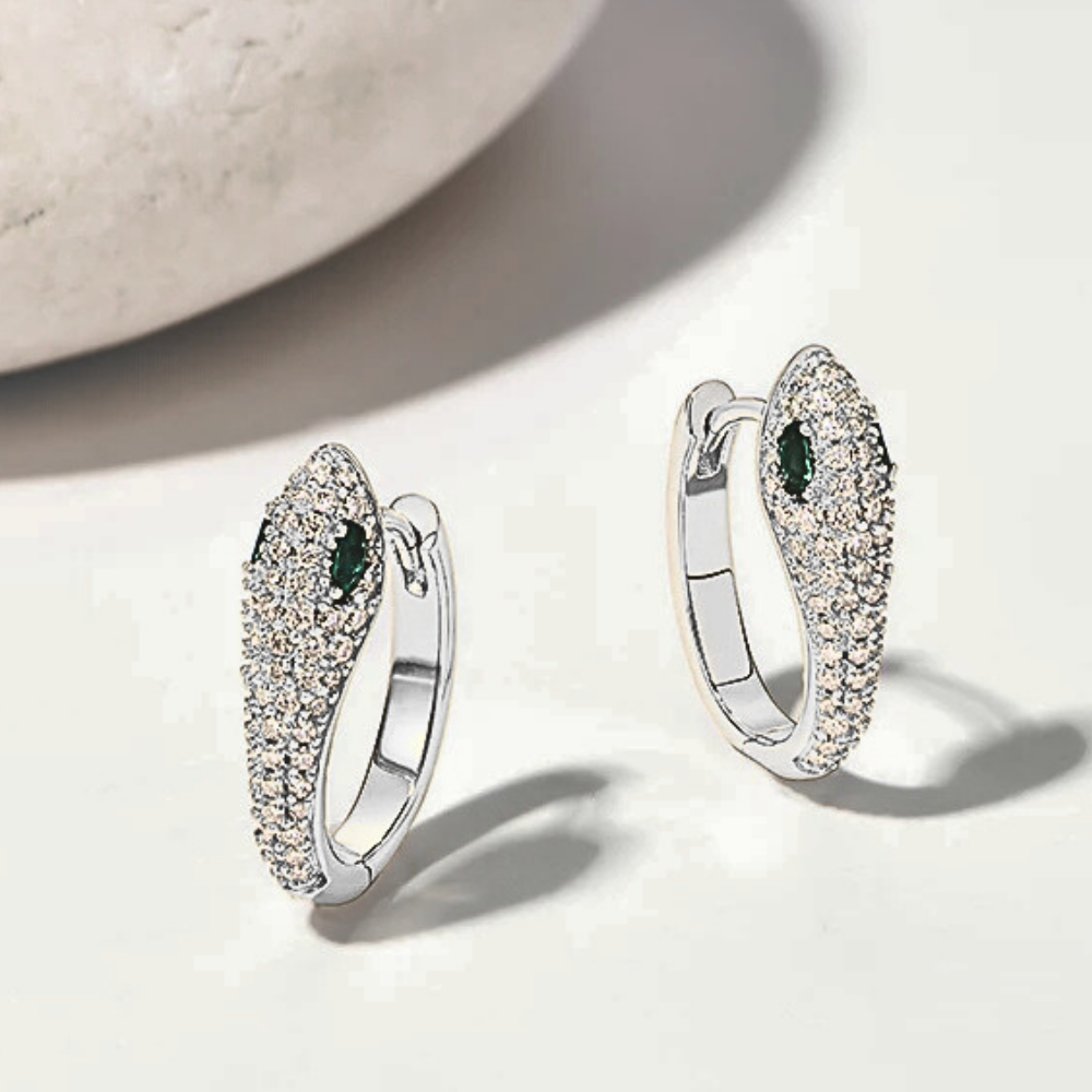 Orecchini a Serpente con Moissaniti