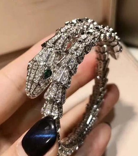 Conjunto de pulsera y anillo "Serpiente" Oda a la maestría orfebre italiana