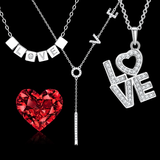 Collana Love in tre modelli con Moissanite D Color Certificata