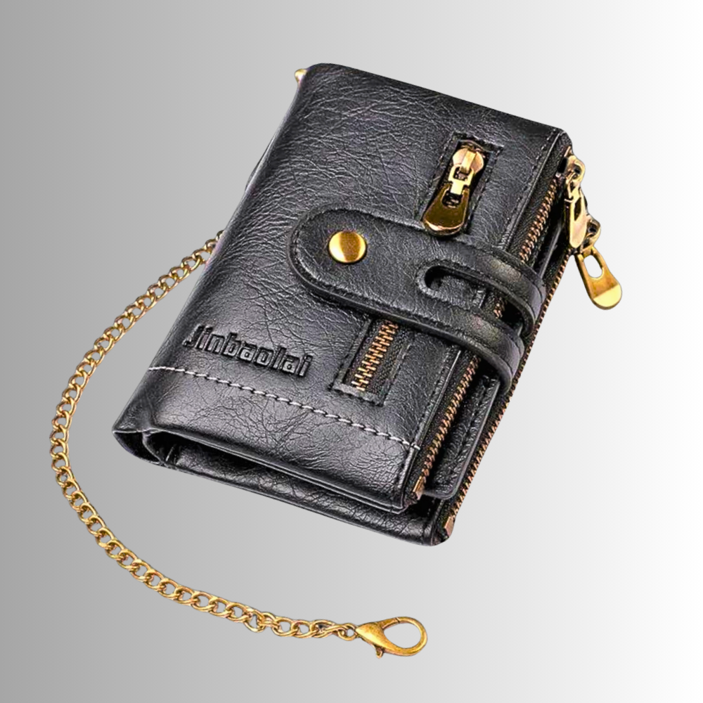 Mini Wallet Anti-Pickpocketing in Genuine Cowhide