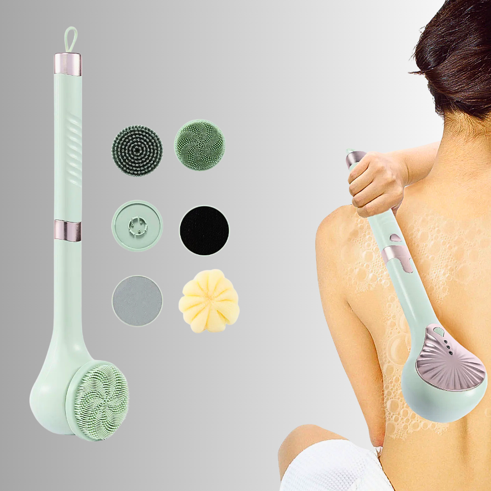 Spazzola Elettrica Esfoliante da Bagno a 5 testine