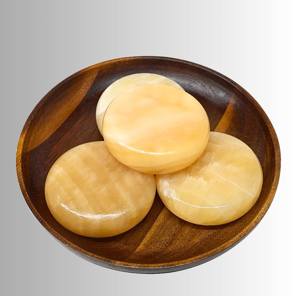 Set di 20 Pietre da Massaggio in Topazio Naturale con borsa riscaldante