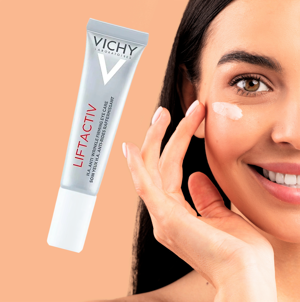 Crema Contorno Occhi Vichy con Acido Ialuronico, Vitamina C e Caffeina