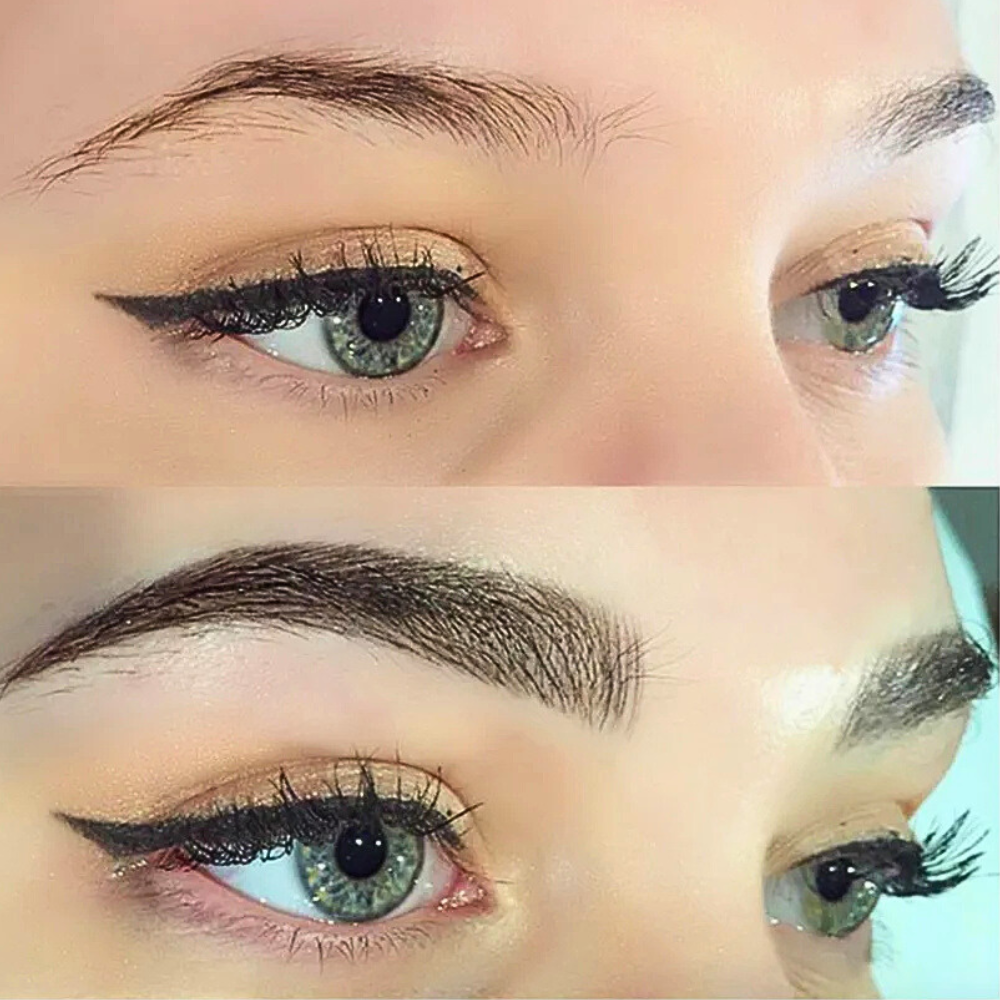 Matita Liquida per Sopracciglia a 4 Pennelli