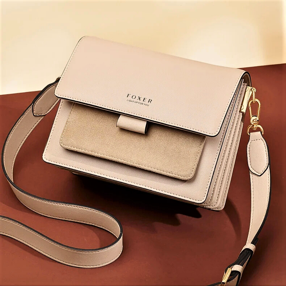 Mini Bag a Soffietto in Pelle di Vitellino