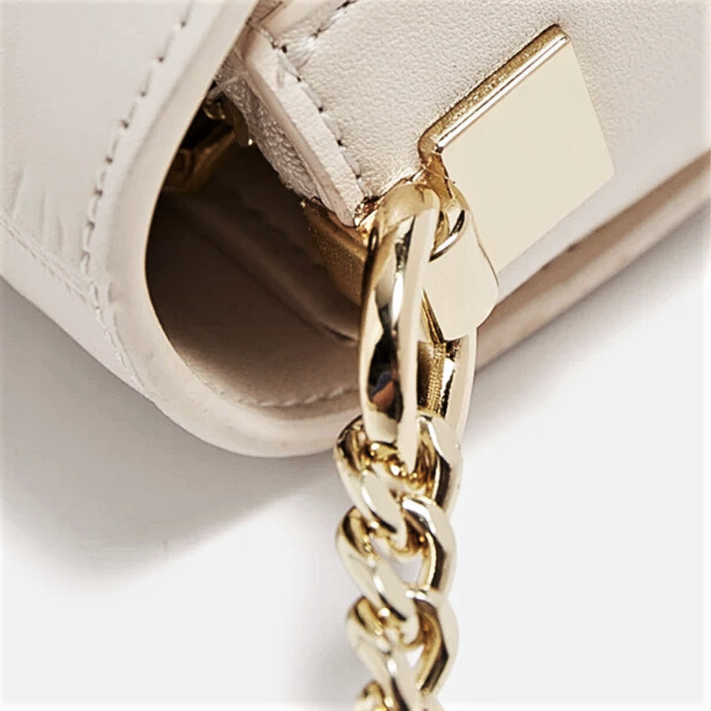 Mini Bag Bianca in Vera Pelle
